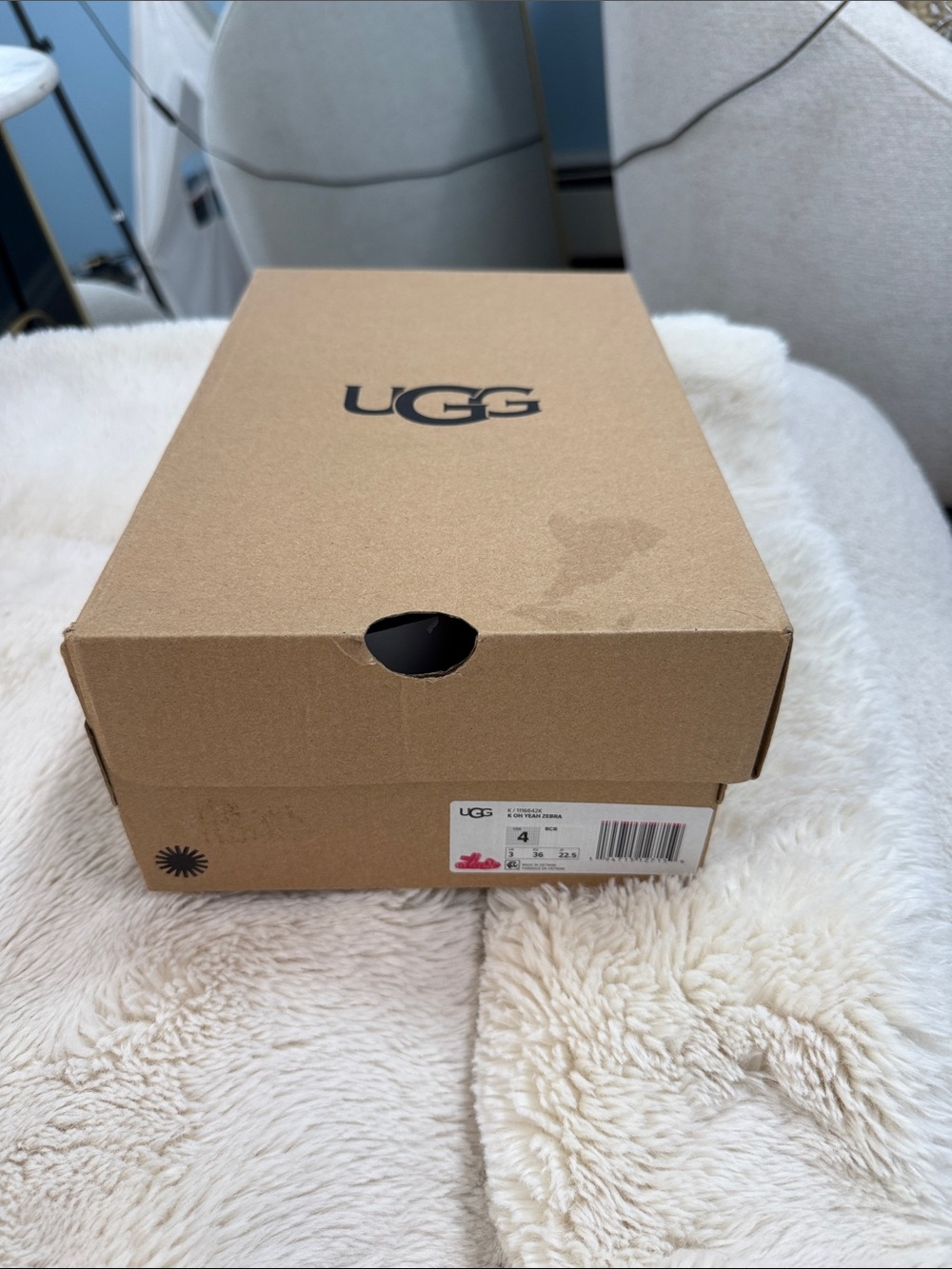 UGG Tan Cardboard Shoe Box